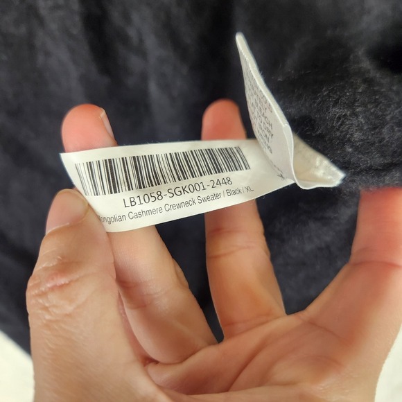 Quince Sweater Women's XL Black Mongolian Cashmere Crewneck Quiet Luxury - Picture 10 of 10